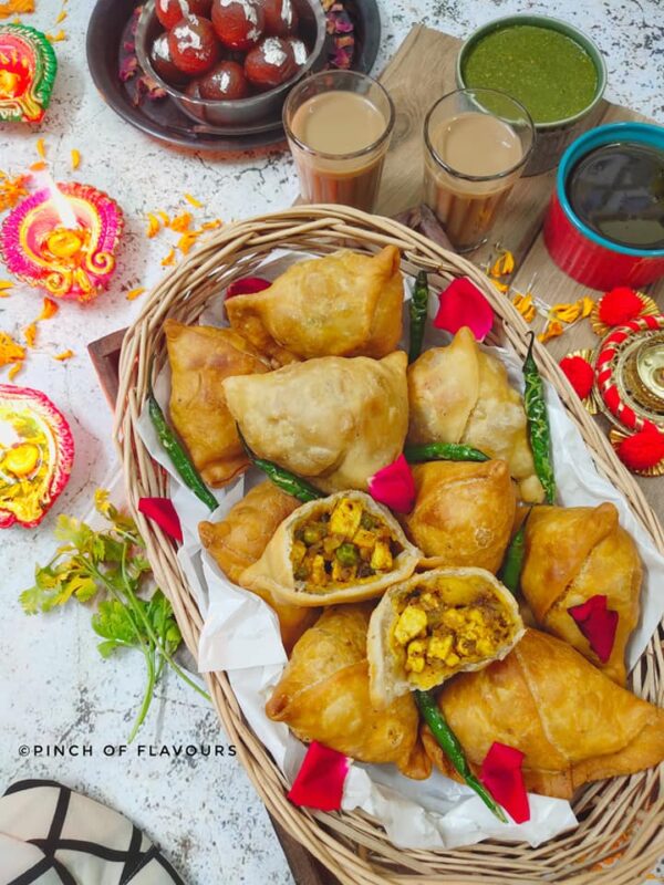 BEST Paneer Recipes - samosa.