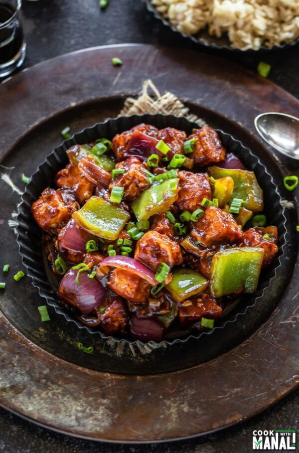 BEST Paneer Recipes - chilli paneer.