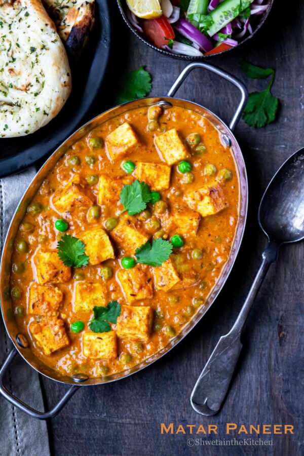 BEST Paneer Recipes - matar paneer.