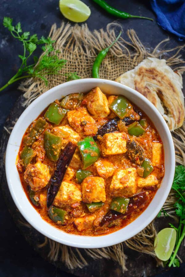 BEST Paneer Recipes - kadai paneer.