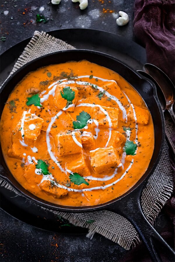 BEST Paneer Recipes - paneer butter masala.