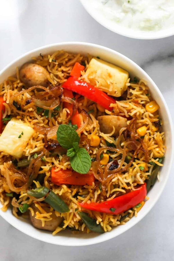 BEST Paneer Recipes - biryani.