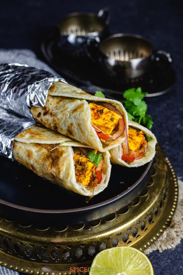 BEST Paneer Recipes - paneer frankie.