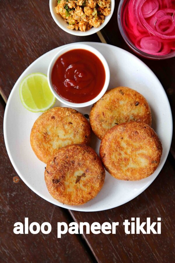 BEST Paneer Recipes - aloo paneer tikki.