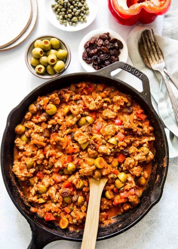 30个最好的火鸡食谱- picadillo。