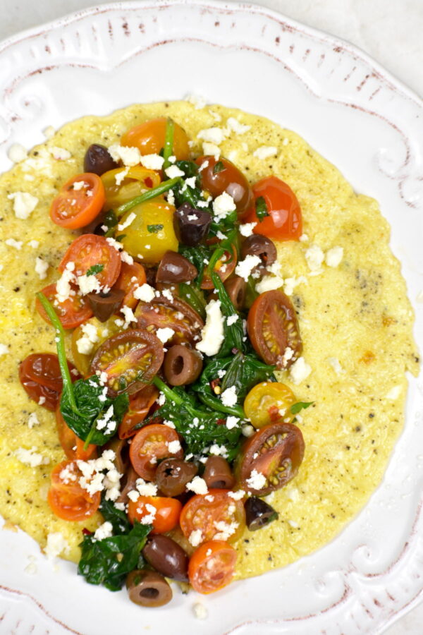 Add some Mediterranean flair to your breakfast rotation with this easy and tasty Mediterranean Omelette! Beautiful in its simplicity and fresh flavors, this is a breakfast you’ll keep coming back to.